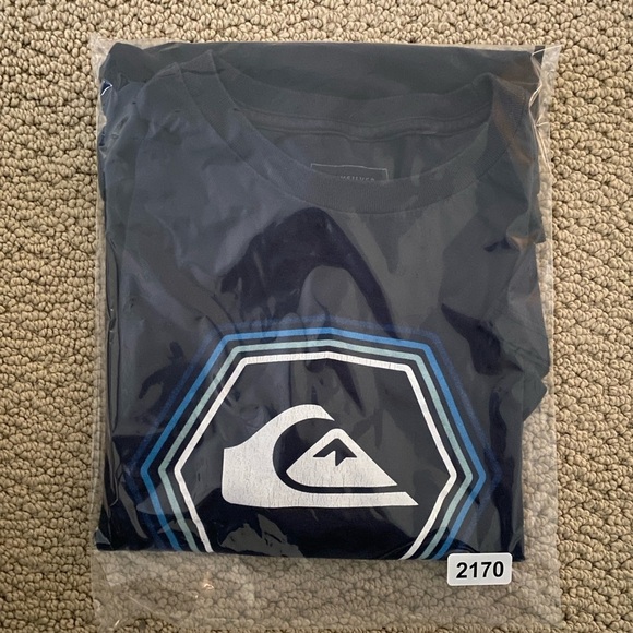 QUIKSILVER Logo Surf Tee Shirt Men L Large Regular Fit - Picture 5 of 5